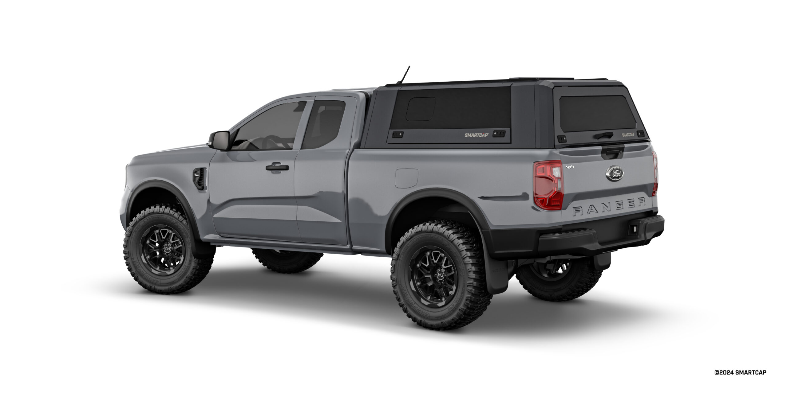 SmartCap EVO Ford Ranger Ext Cab 2019-Current 3 Drivers Rear Three Quarter