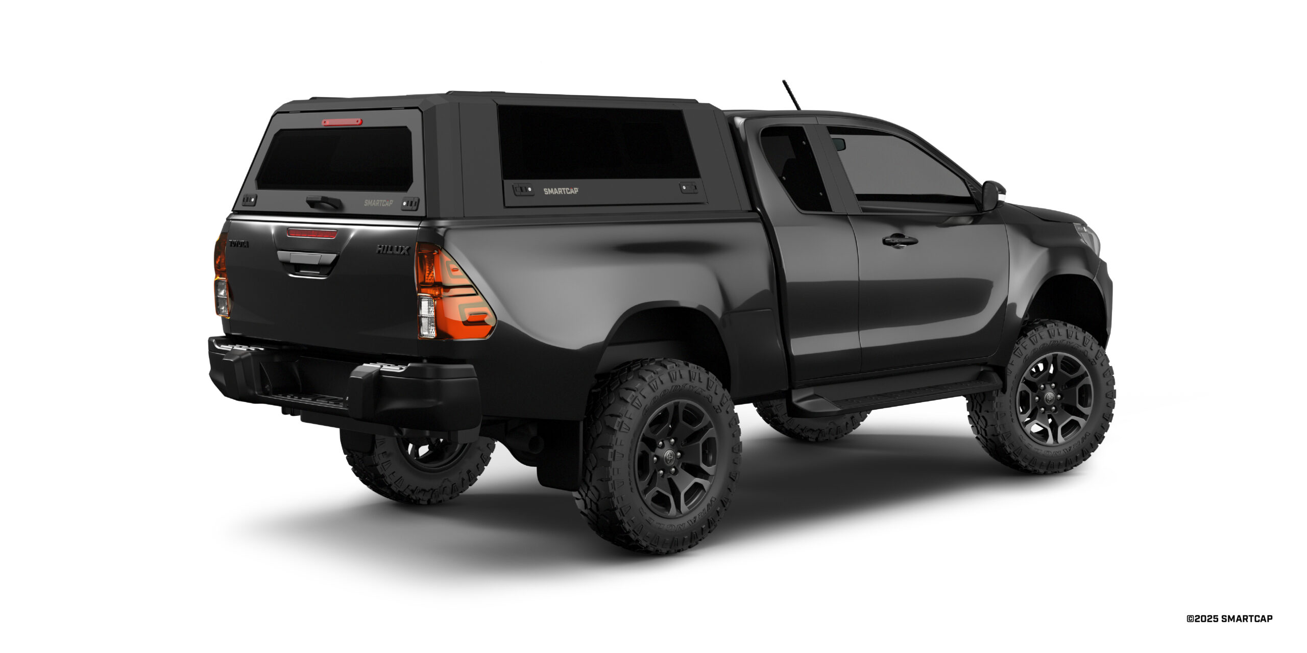 SmartCap EVO Toyota Hilux Extended Cab 2016-Current 5 Passenger Rear Three Quarter