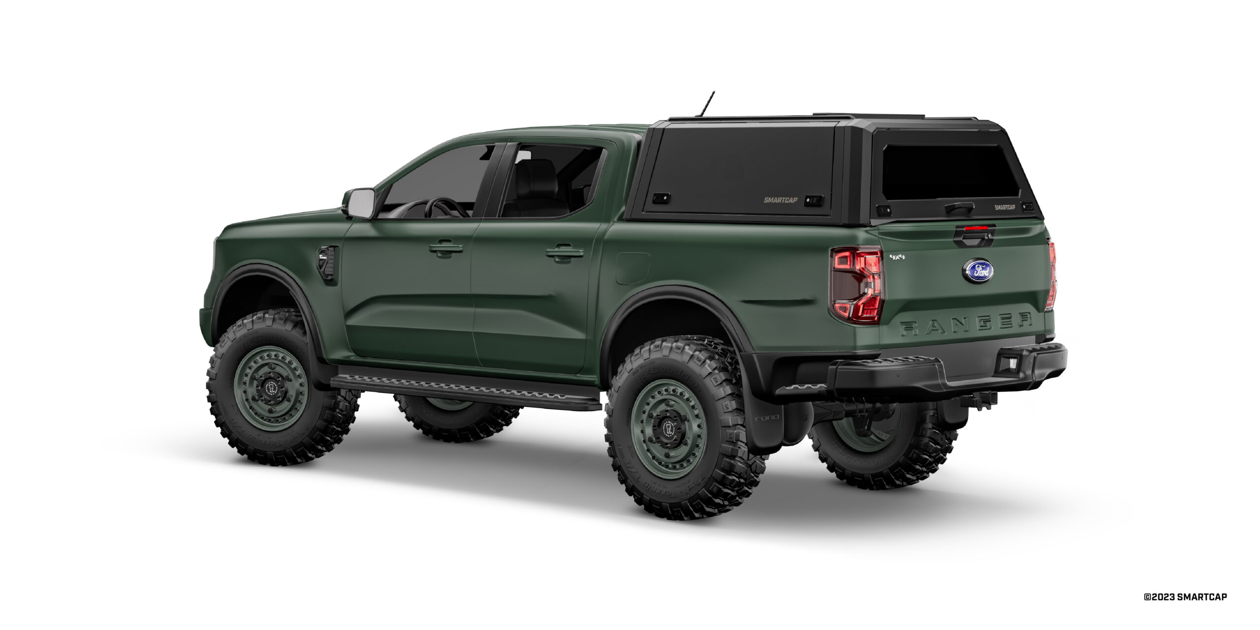 SmartCap EVOa Ford Ranger Next Gen 2023-Current 3 Drivers Rear Three Quarter
