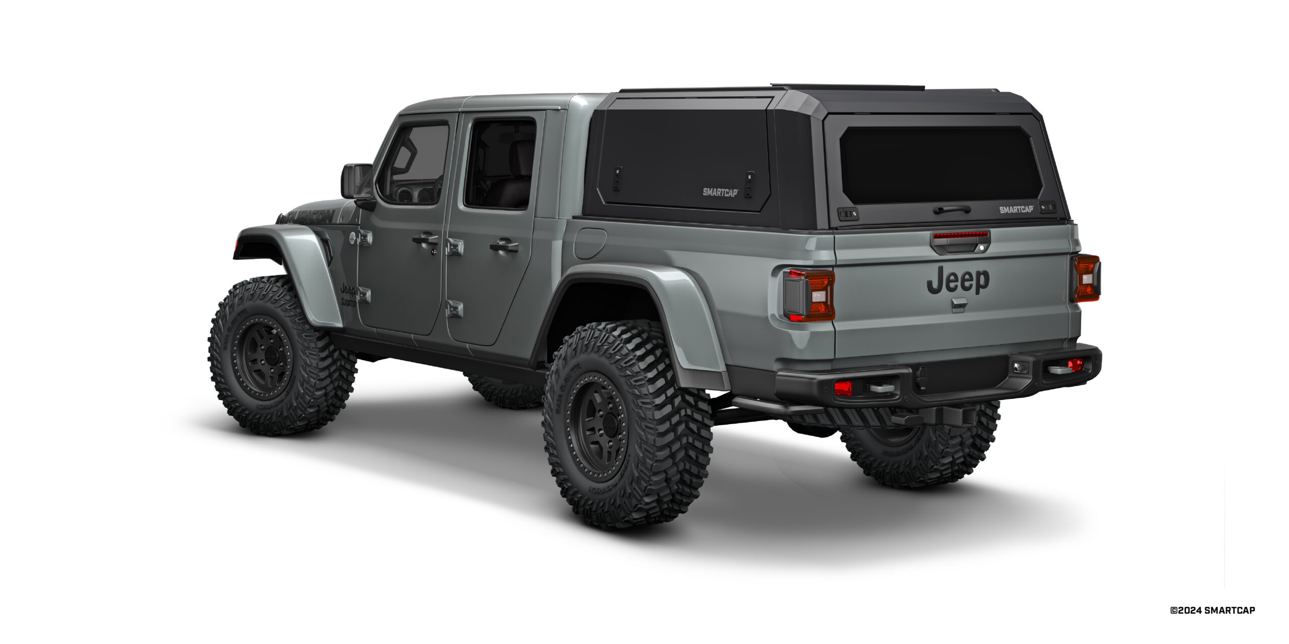 SmartCap EVOa Jeep Gladiator 2020-Current Short Bed 3 Drivers Rear Three Quarter