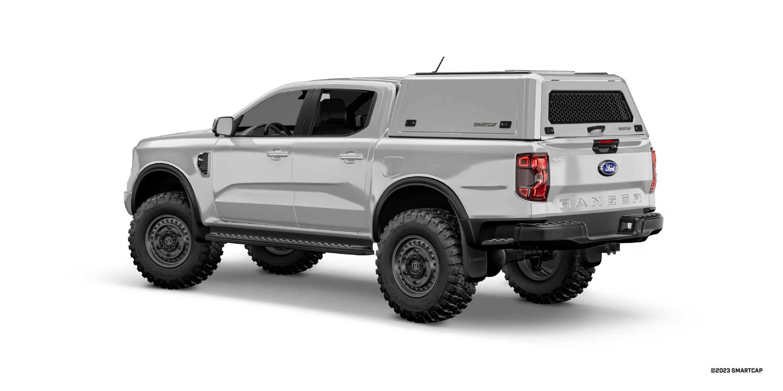 SmartCap EVOc Ford Ranger Next Gen 2023-Current 3 Drivers Rear Three Quarter