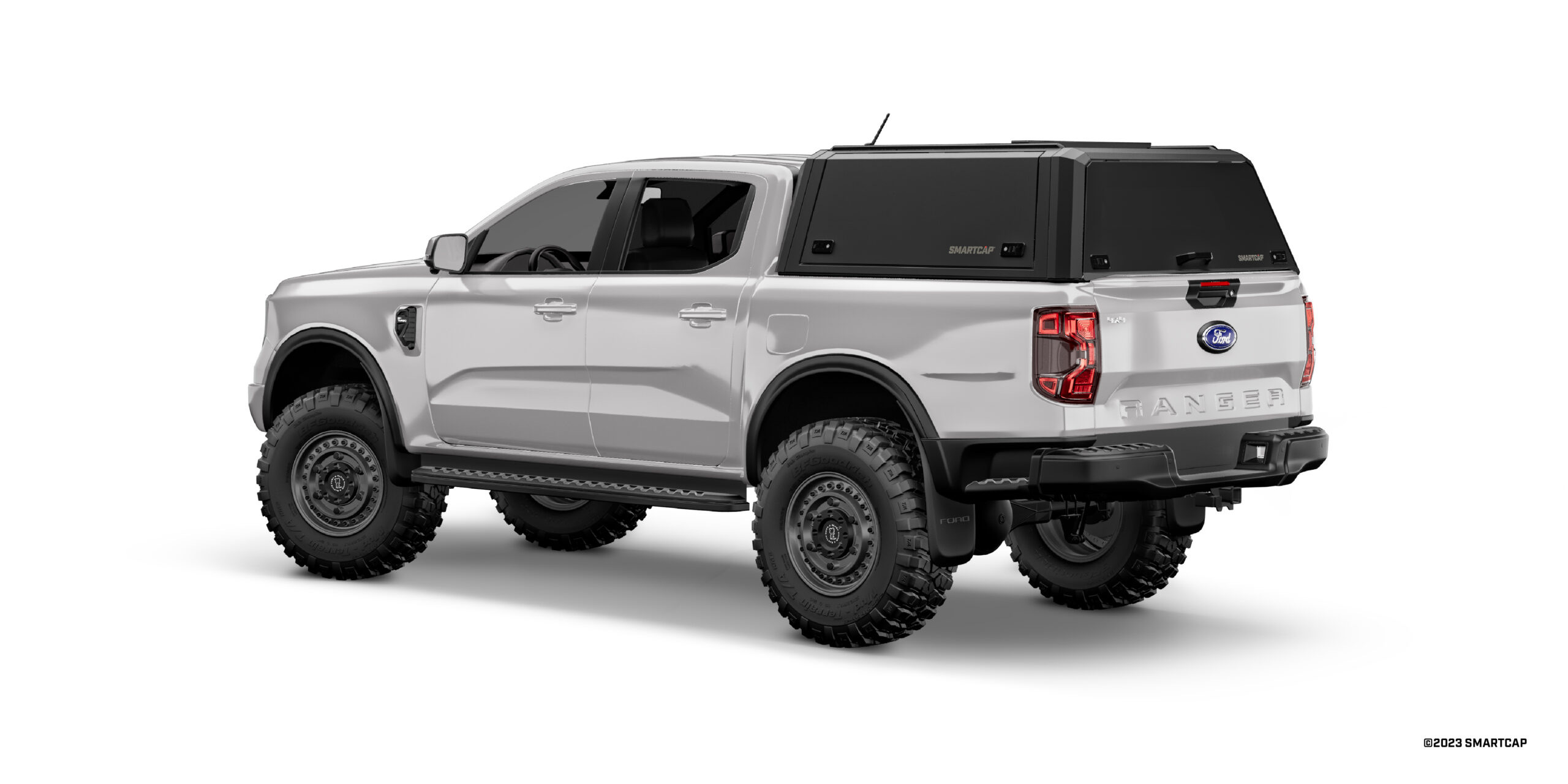 SmartCap EVOd Ford Ranger Next Gen 2023-Current 3 Drivers Rear Three Quarter